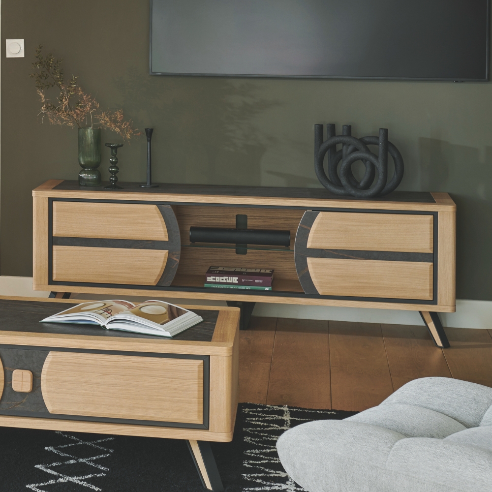 Meuble TV 2 portes