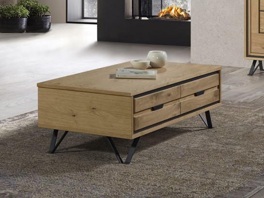Table de salon - Plateau relevable